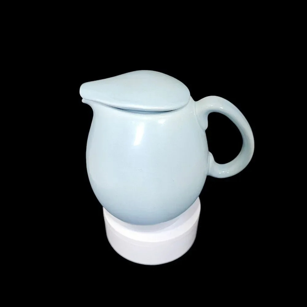 Vintage Russel Wright Iroquois Casual Mid Century Blue China 32oz Pitcher W/ Lid